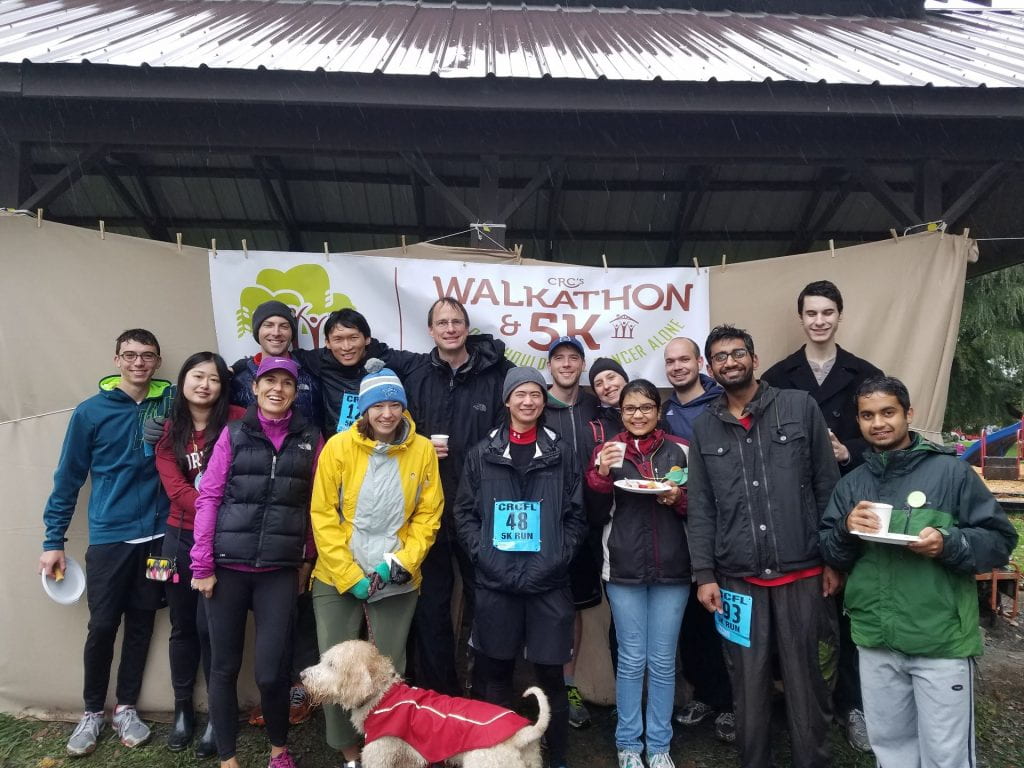 The Lammerding and Fischbach labs participating in the Cancer Resource Center Walkathon 2016